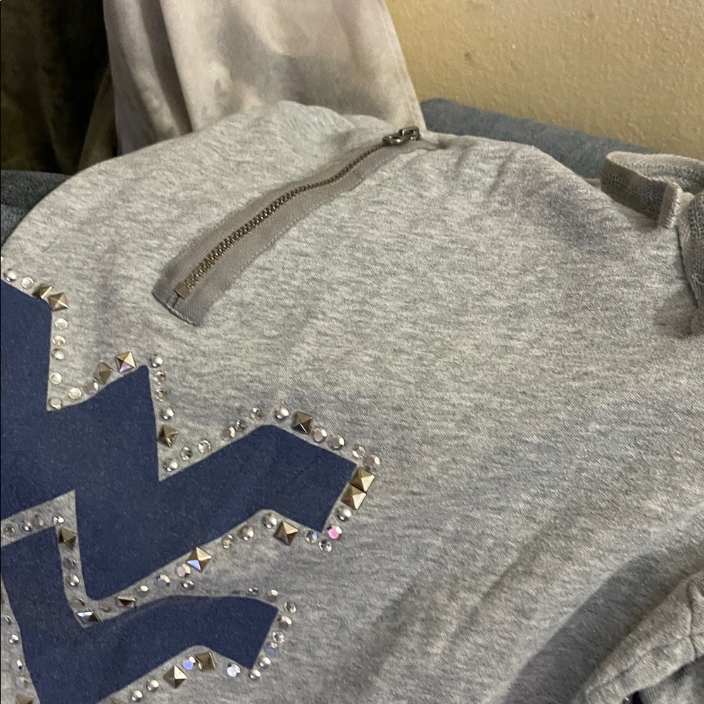 VTG VICTORIA SECRET PINK COLLEGIATE COLLECTION WEST VIRGINIA WVU SWEATPANTS LG - Picture 3 of 6